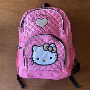 HELLO KITTY SANRIO Pink metallic backpack💕